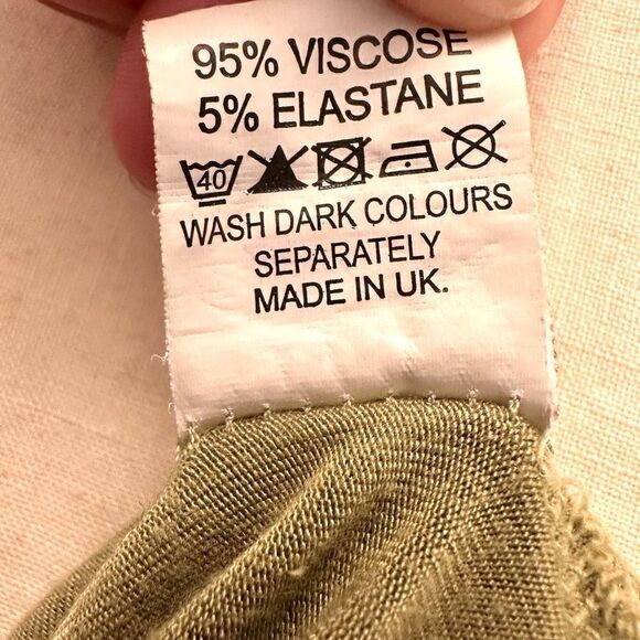 Missguided V-Neck Pullover Dolman Sleeves Loose Fit Green Blouse Top Size 14 - Picture 5 of 5